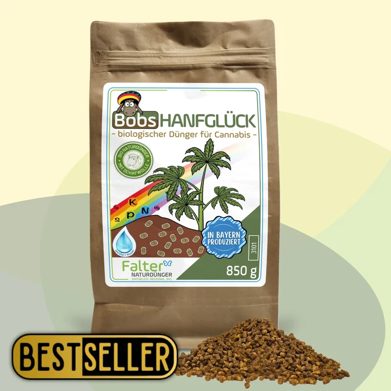 Bobs Hanfglück - biologischer Dünger für Cannabis 850 g
