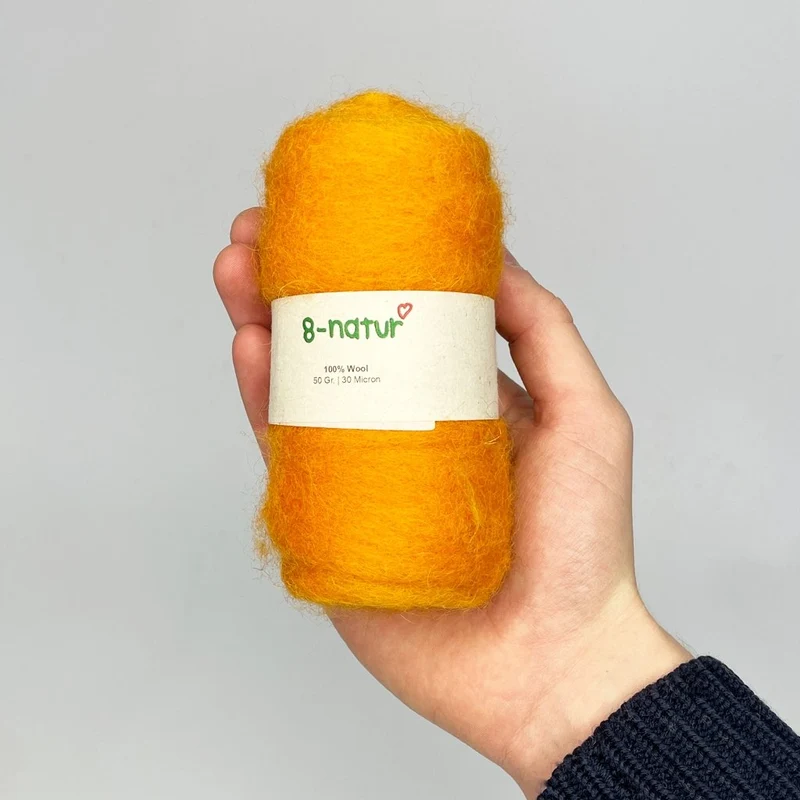 Großes Filzpaket: 1kg Filzwolle in 20 Farben (mulesingfrei)