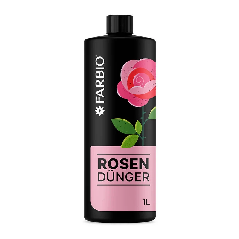 FARBIO® Rosen Dünger | Volldünger für Gartenrosen, Strauchrosen & Beetrosen