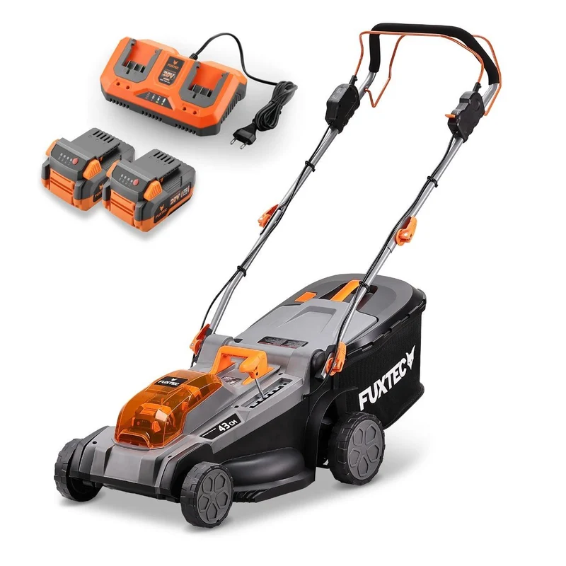 B-WARE Akku Rasenmäher FX-E2RM43PRO Set mit flexiblem Antrieb