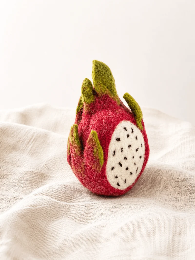 Drachenfrucht (Pitaya) aus Filz