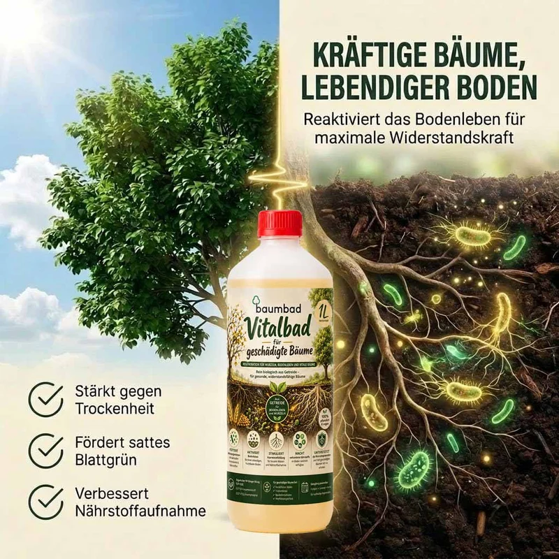baumbad Flüssigdünger - Vitalbad - Regeneration für geschädigte Bäume 1 Liter