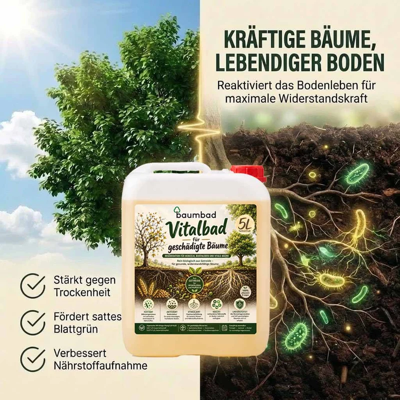 baumbad Flüssigdünger - Vitalbad - Regeneration für geschädigte Bäume 5 Liter