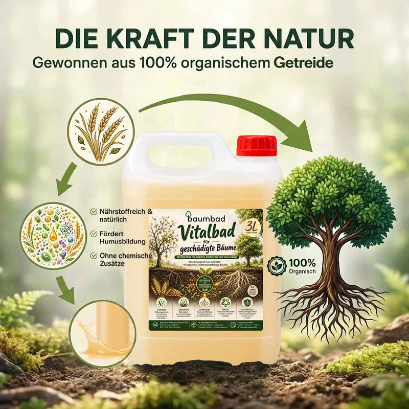 baumbad Flüssigdünger - Vitalbad - Regeneration für geschädigte Bäume 3 Liter