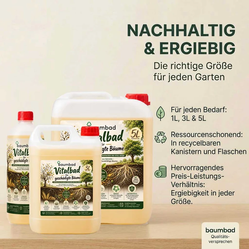 baumbad Flüssigdünger - Vitalbad - Regeneration für geschädigte Bäume 3 Liter