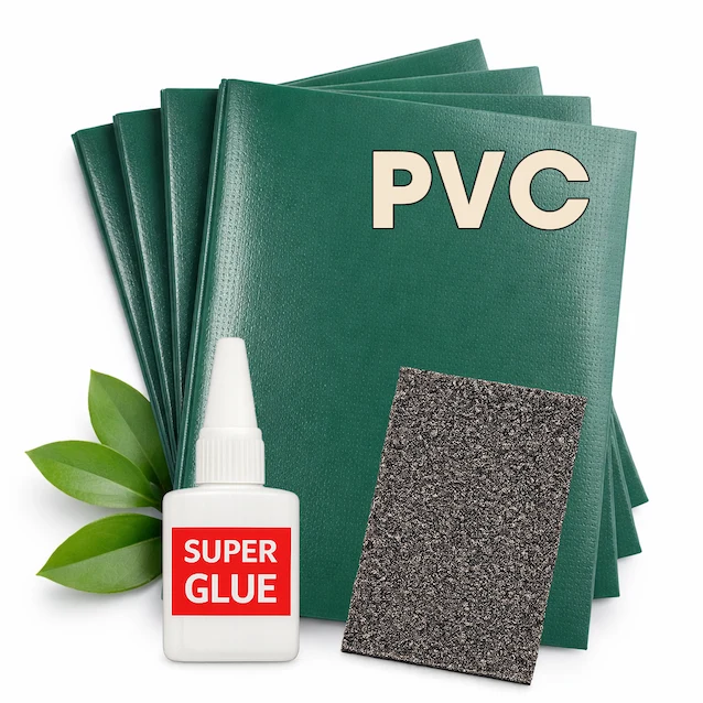 Reparaturset PVC – Nachhaltige Flicken inkl. Kleber & Anleitung
