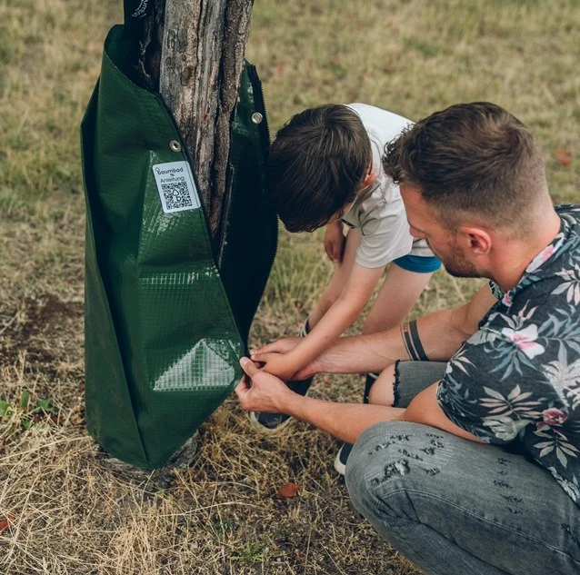 baumbad XL Premium PE Wassersack für Bäume 100L aus Polyethylen