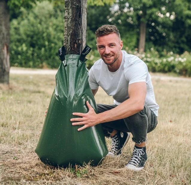 baumbad Premium PE Bewässerungssack für Bäume 75L aus Polyethylen (PE)