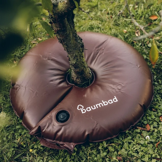 baumbad Premium Gießring 55L zur Langzeitbewässerung von Bäumen, Sträuchern und Hecken