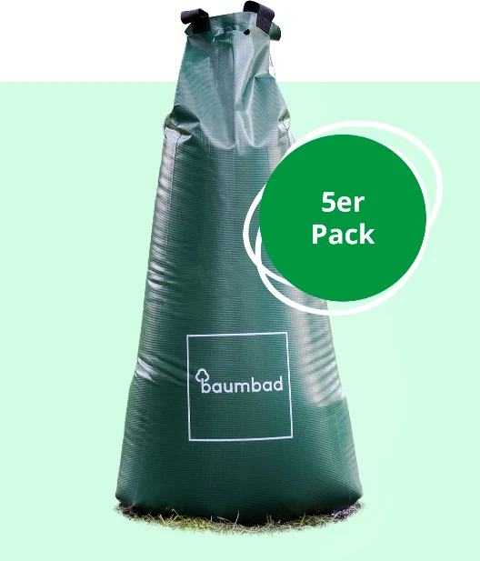 5er Pack baumbad XL Premium Bewässerungssäcke für Bäume 100L