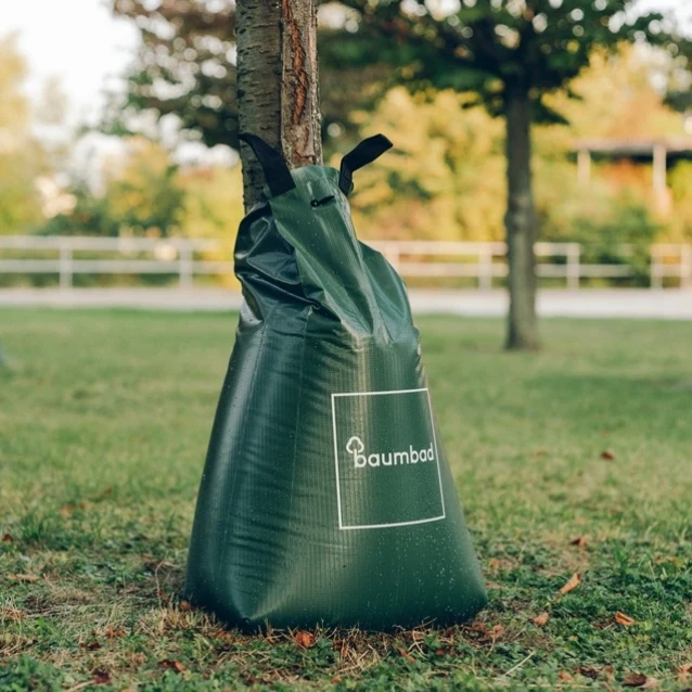 5er Pack baumbad Premium Bewässerungsbeutel 75 Liter zum Baum gießen