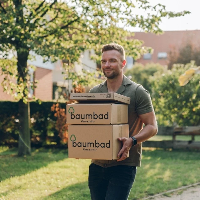 5er Pack baumbad Premium Bewässerungsbeutel 75 Liter zum Baum gießen