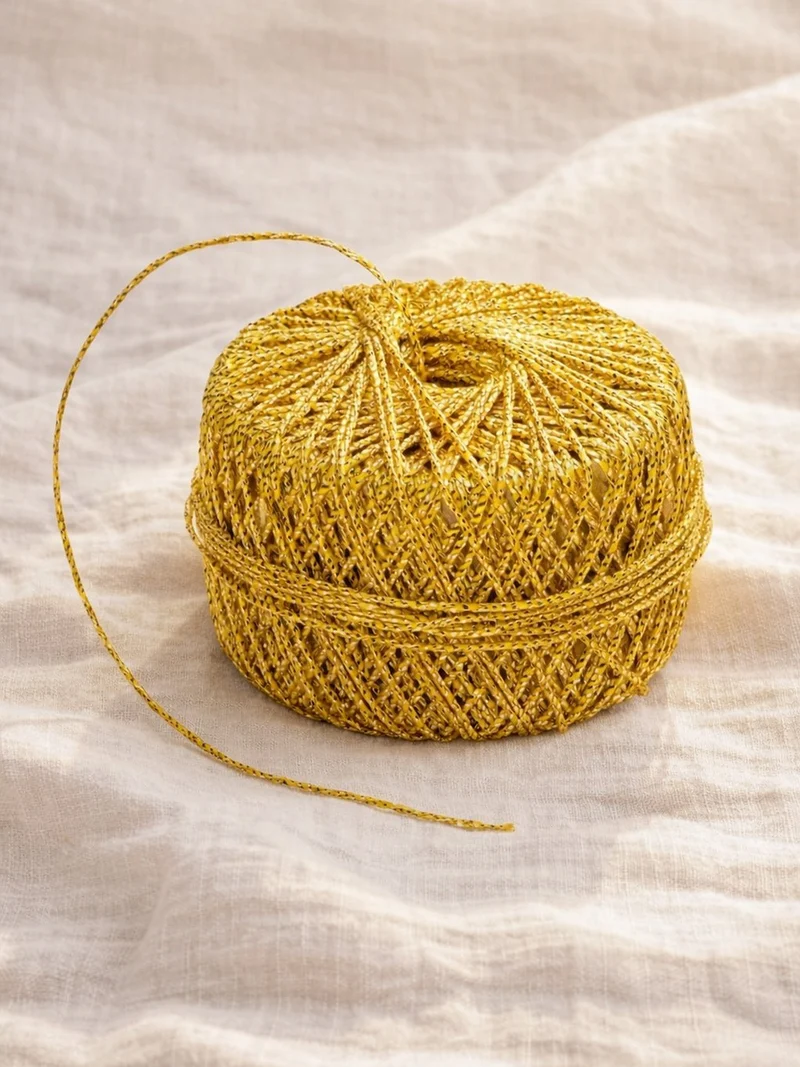 Glänzende Kordel Gold 2 mm – Bastelkordel 20 m für DIY, Dekoration & Geschenkverpackung