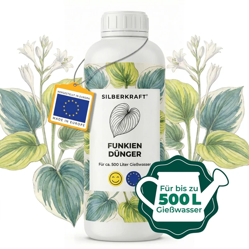 Funkien Dünger - Mineralischer NPK Flüssigdünger mit Stickstoff - Dünger für Funkien - Hosta Dünger