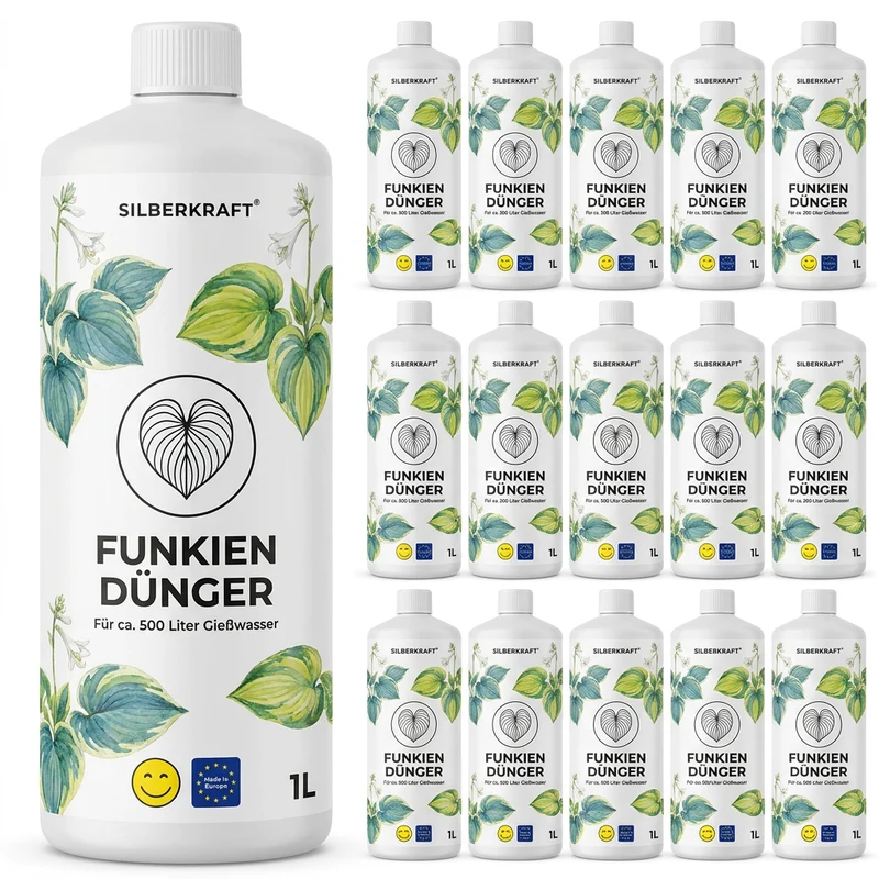 Funkien Dünger - Mineralischer NPK Flüssigdünger mit Stickstoff - Dünger für Funkien - Hosta Dünger