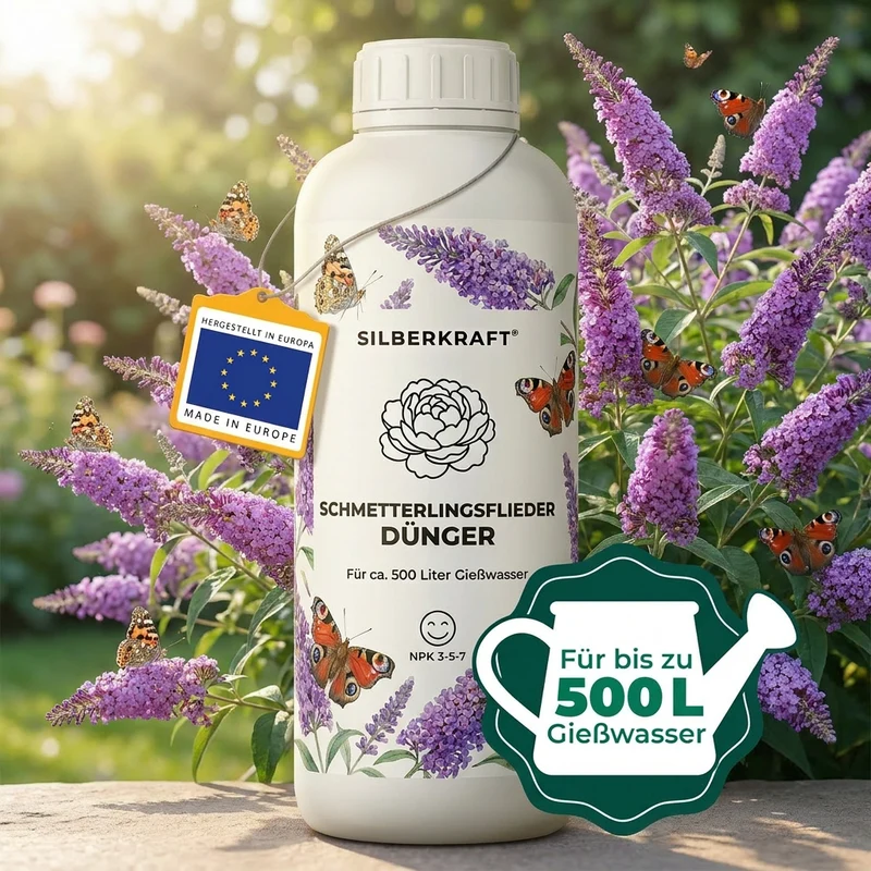 Schmetterlingsflieder Dünger - Mineralischer NPK Flüssigdünger mit Stickstoff - Dünger für Schmetterlingsflieder - Buddleja Dünger