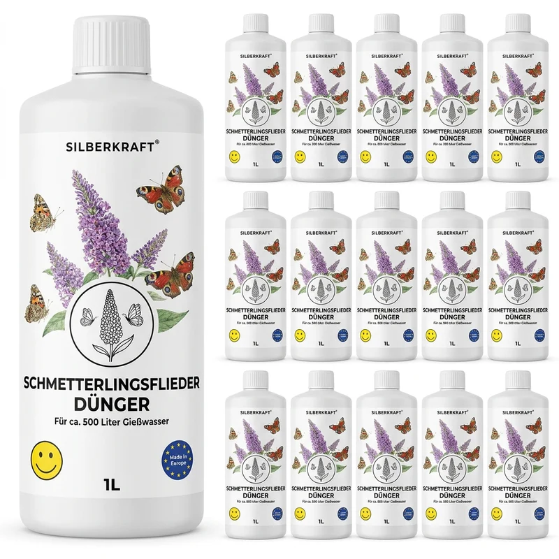 Schmetterlingsflieder Dünger - Mineralischer NPK Flüssigdünger mit Stickstoff - Dünger für Schmetterlingsflieder - Buddleja Dünger