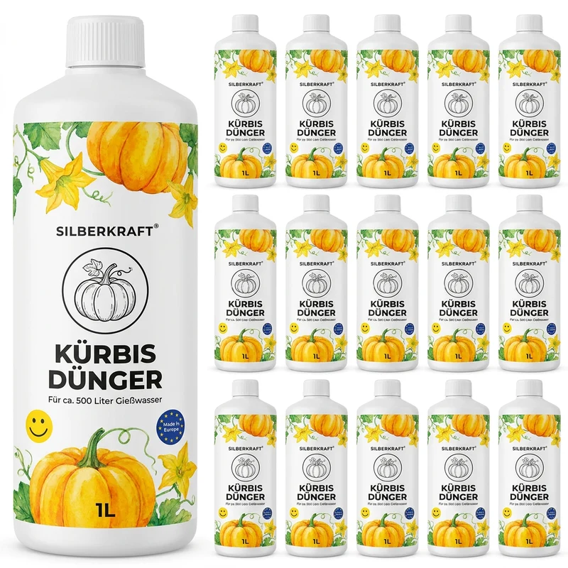 Kürbis Dünger - Mineralischer NPK Flüssigdünger mit Stickstoff - Dünger für Kürbis - Hokkaido Dünger