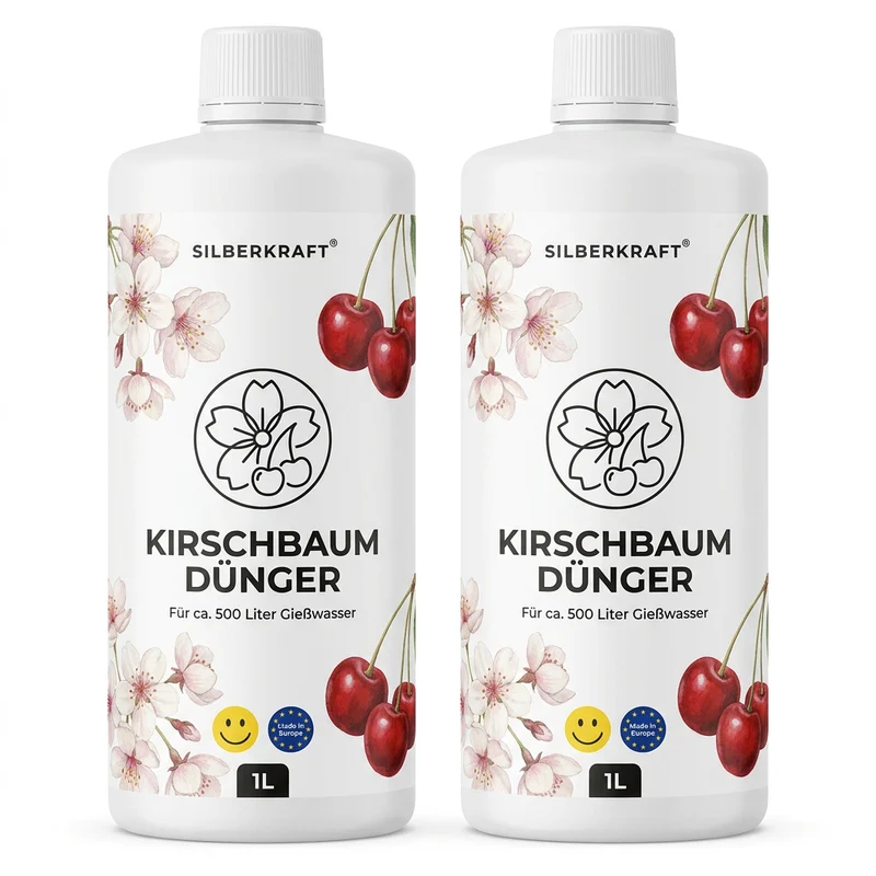 Kirschbaum Dünger - Mineralischer NPK Flüssigdünger mit Stickstoff - Dünger für Kirschbaum - Süßkirsche Dünger