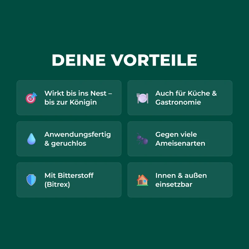 finicon Avantgarde Ameisenködergel: Profi-Köder gegen Ameisen – auch für Küchen & Lebensmittelbereiche