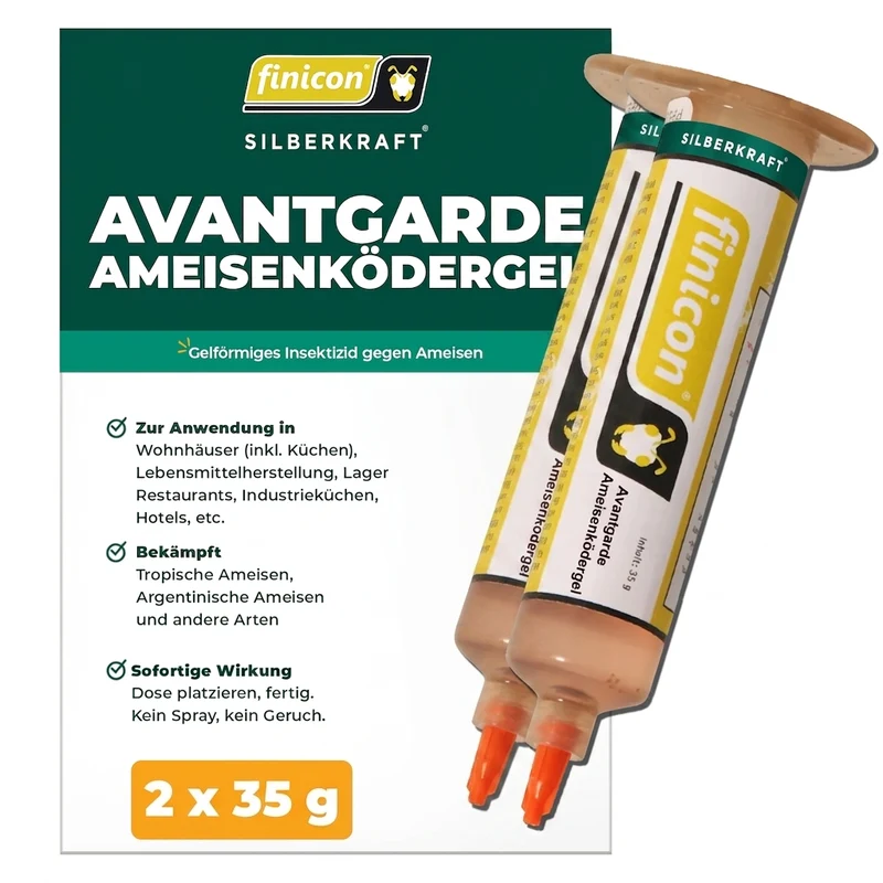 finicon Avantgarde Ameisenködergel: Profi-Köder gegen Ameisen – auch für Küchen & Lebensmittelbereiche