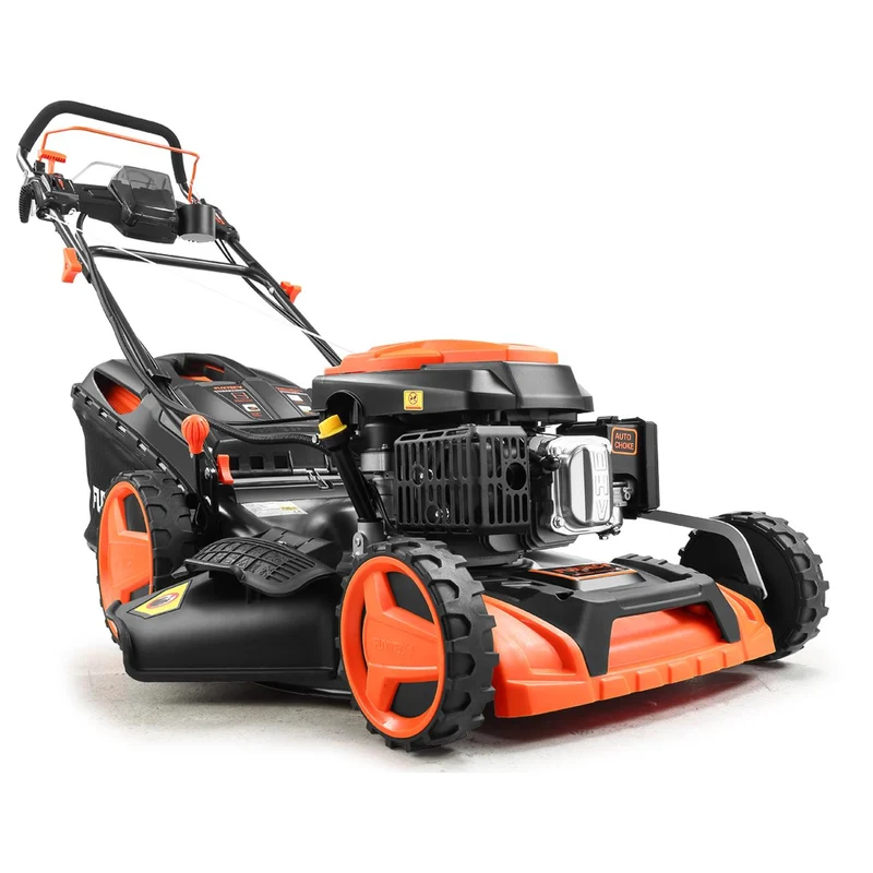 B-WARE Benzin Rasenmäher FX-RM5196eS-PRO mit E-Start und regulierbarem Selbstantrieb