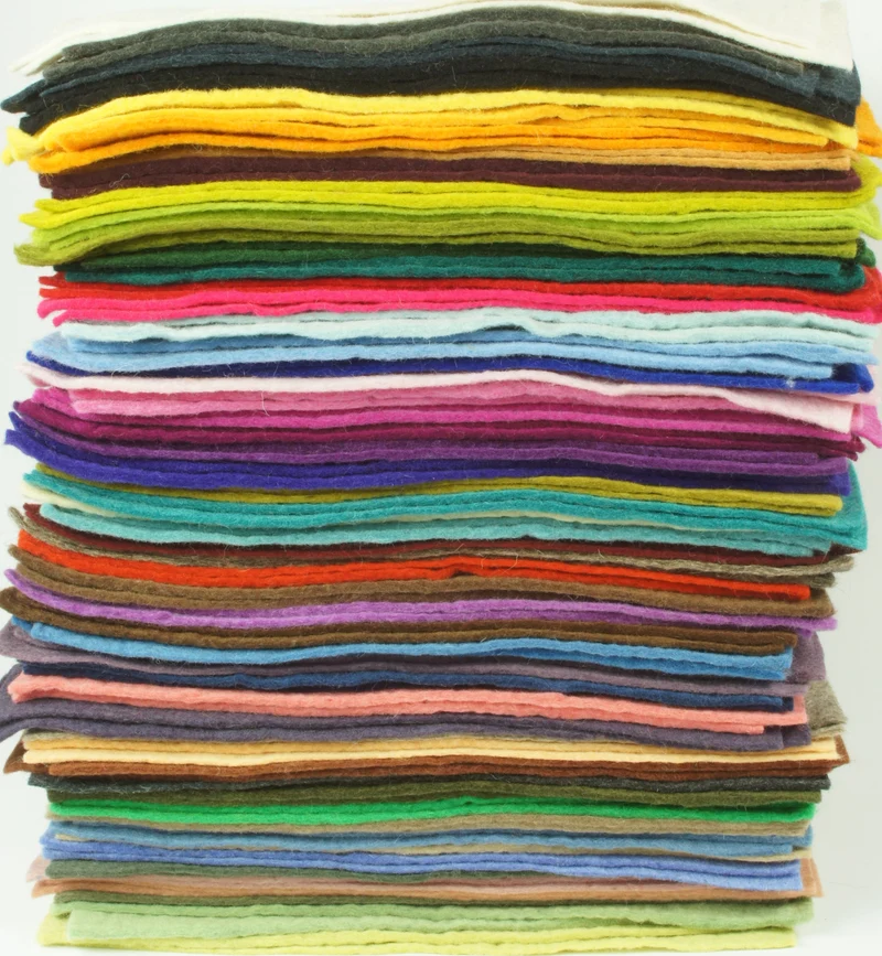 Handgemachte Filzplatten aus 100 % Schurwolle (30 × 40 cm)