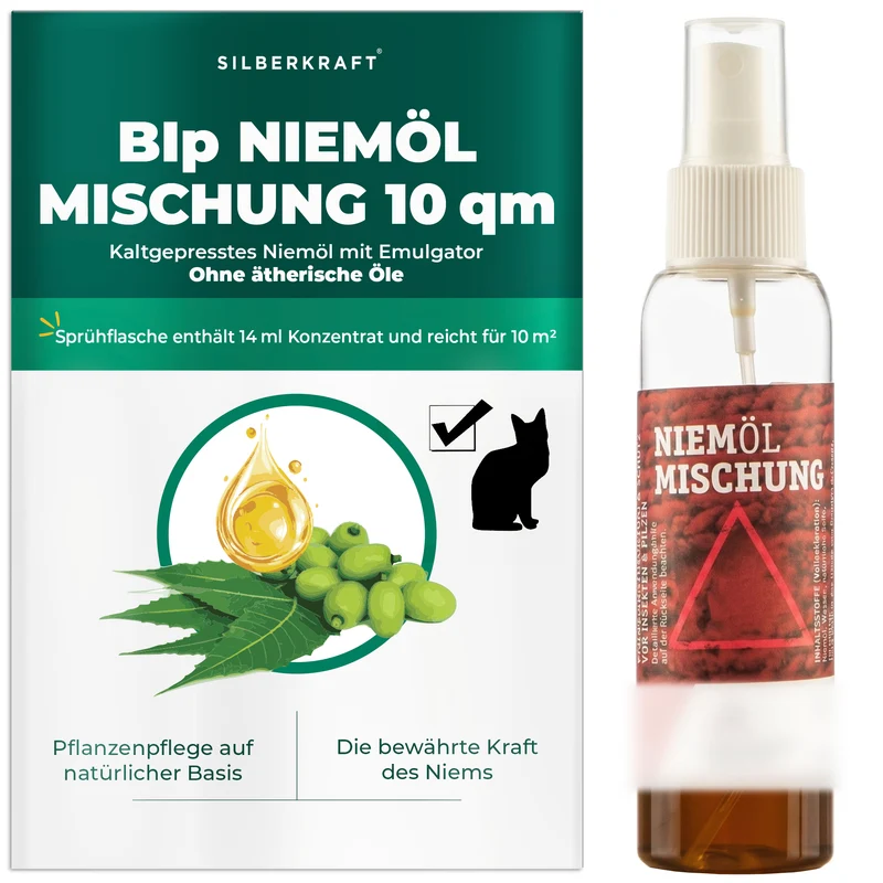 BIp Niemölmischung ohne ätherische Öle 10 qm – Neemöl-Spray für Pflanzen, katzenfreundlich