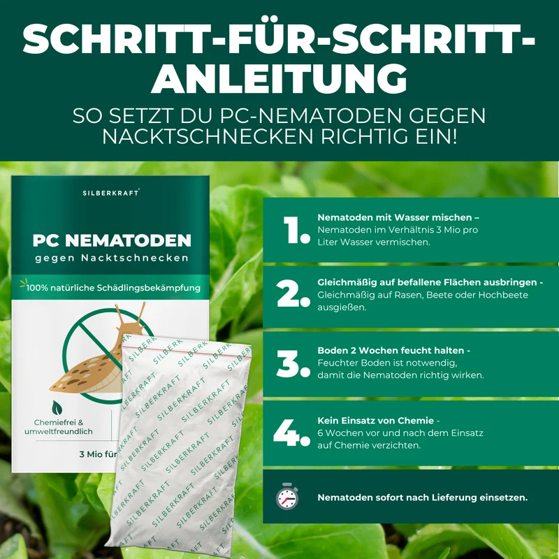 PC Nematoden gegen Nacktschnecken und Schnecken