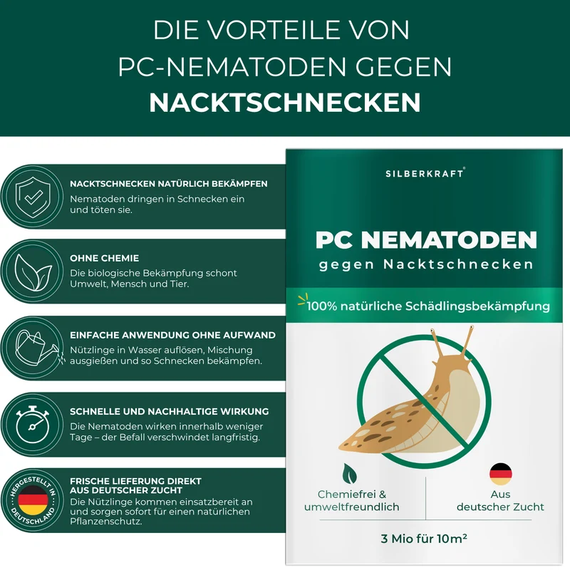 PC Nematoden gegen Nacktschnecken und Schnecken