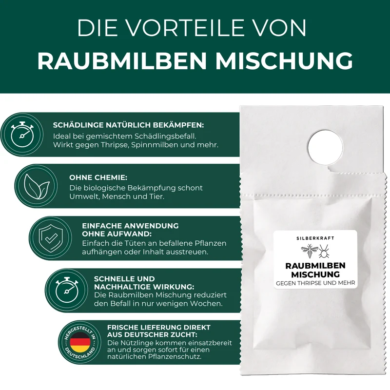 Raubmilben Mischung gegen Thripse und mehr (Neoseiulus cucumeris & Amblyseius californicus)
