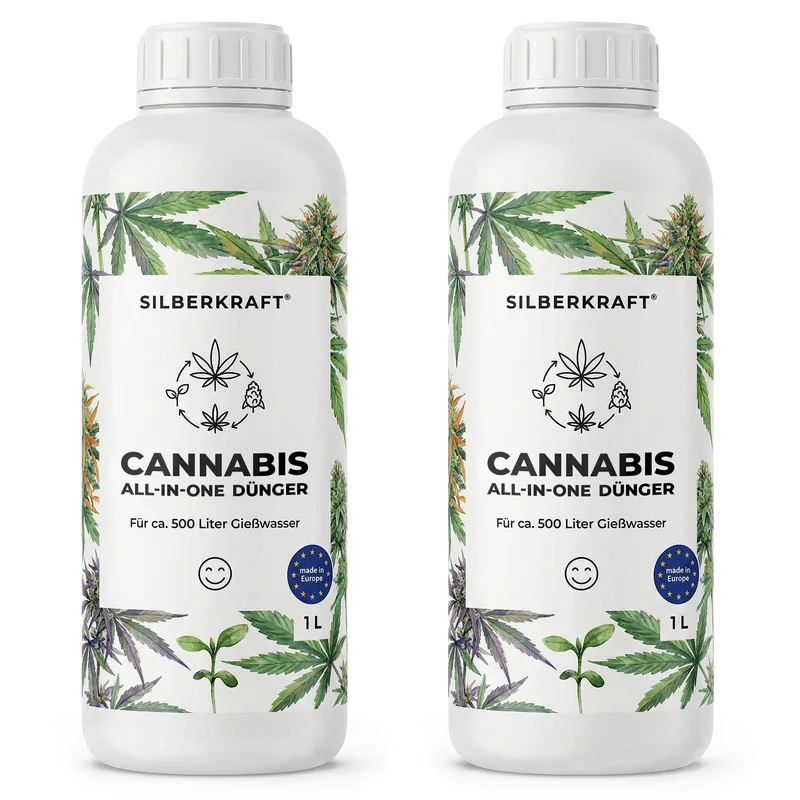Cannabis-All-In-One-Dünger - Mineralischer NPK Flüssigdünger 3-5-7 mit Stickstoff - Dünger für Cannabis All In One