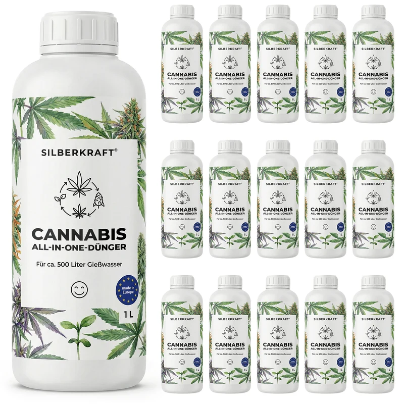 Cannabis-All-In-One-Dünger - Mineralischer NPK Flüssigdünger 3-5-7 mit Stickstoff - Dünger für Cannabis All In One