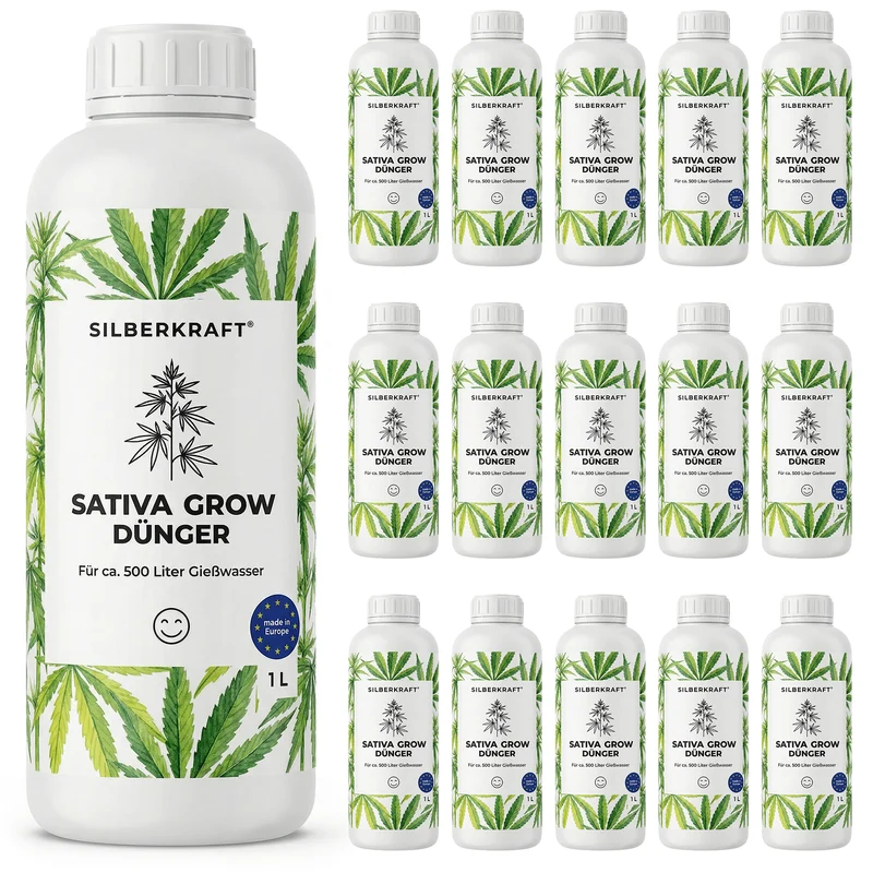 Sativa-Grow-Dünger - Mineralischer NPK Flüssigdünger 3-5-7 mit Stickstoff - Dünger für Sativa Grow