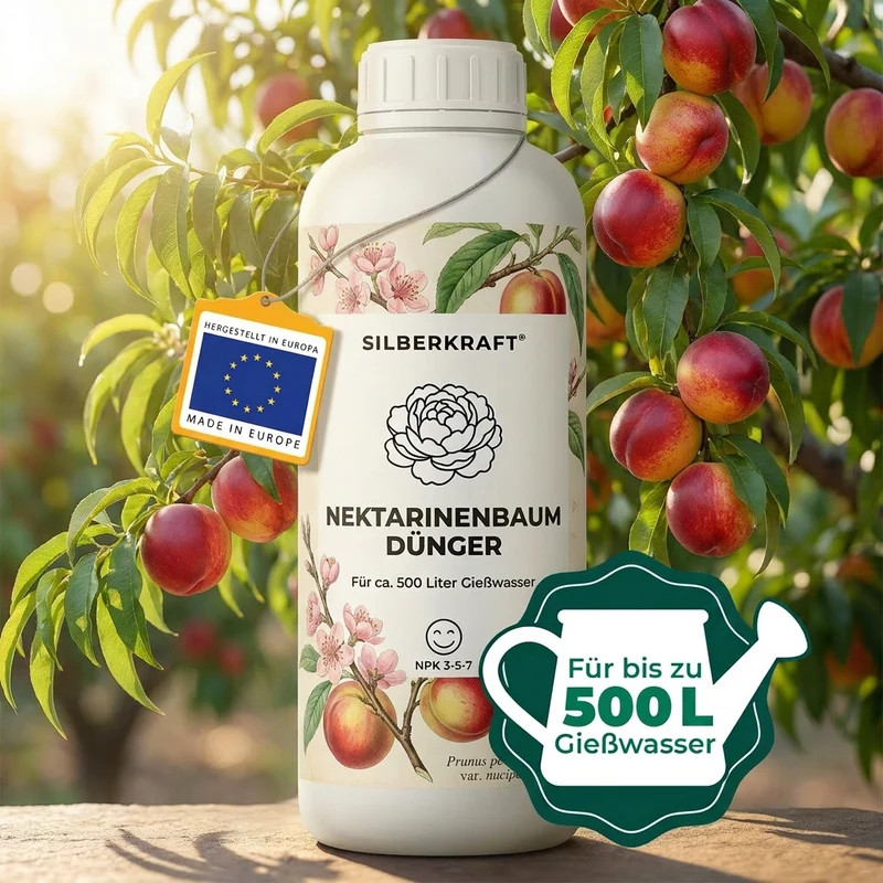 Nektarinenbaum Dünger - Mineralischer NPK Flüssigdünger mit Stickstoff - Dünger für Nektarinenbaum - Prunus persica var. nucipersica Dünger