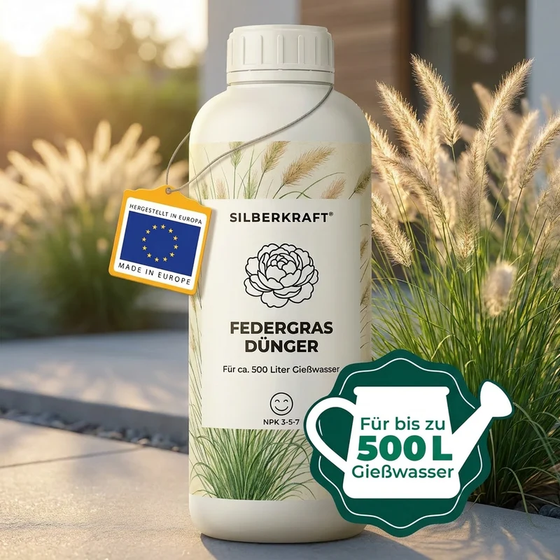 Federgras Dünger - Mineralischer NPK Flüssigdünger mit Stickstoff - Dünger für Federgras - Stipa Dünger