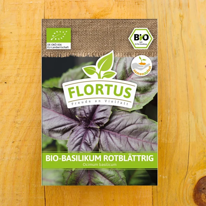 Bio Basilikum rotblättrig