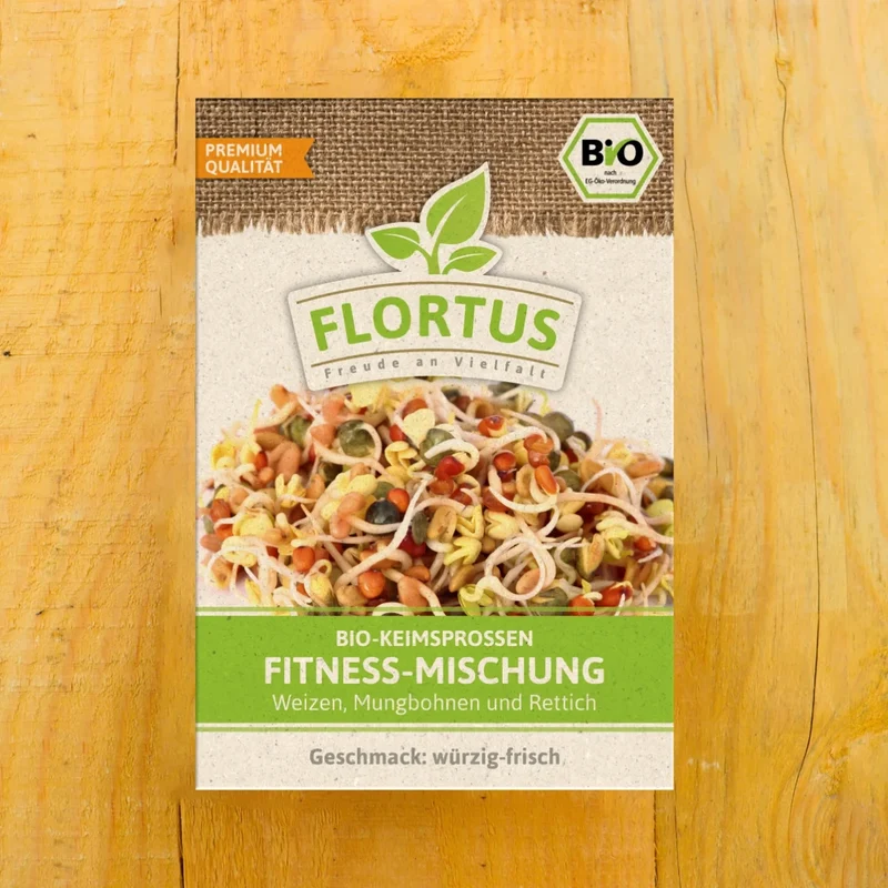 BIO Keimsprossen Fitness-Mischung (Weizen, Mungbohnen und Rettich) (75 g)