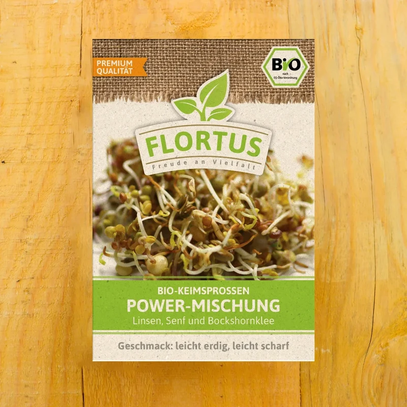 BIO Keimsprossen Power-Mischung (Linsen, Senf und Bockshornklee) (75 g)