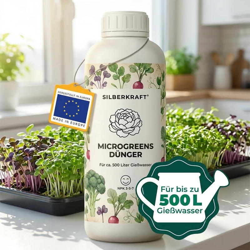 Microgreens Dünger - Mineralischer NPK Flüssigdünger mit Stickstoff - Dünger für Microgreens - Kresse Dünger