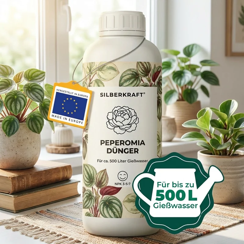 Peperomia Dünger - Mineralischer NPK Flüssigdünger mit Stickstoff - Dünger für Peperomia - Zwergpfeffer Dünger
