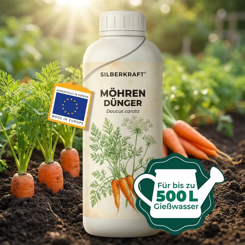 Möhren Dünger - Mineralischer NPK Flüssigdünger mit Stickstoff - Dünger für Möhren - Daucus carota Dünger