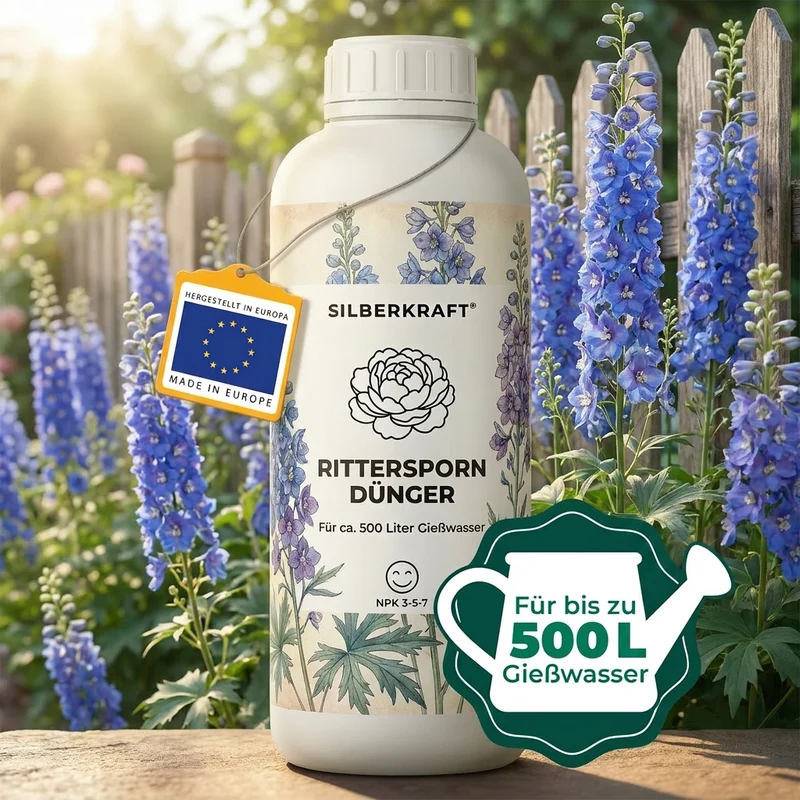 Rittersporn Dünger - Mineralischer NPK Flüssigdünger mit Stickstoff - Dünger für Rittersporn - Delphinium Dünger
