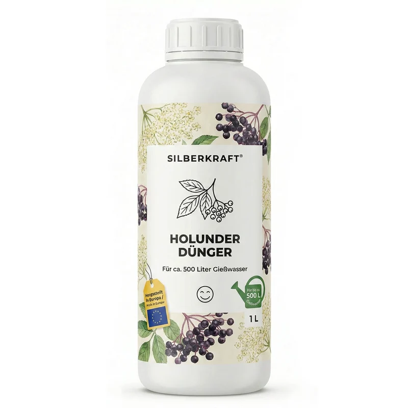 Holunder Dünger - Mineralischer NPK Flüssigdünger mit Stickstoff - Dünger für Holunder - Sambucus Dünger