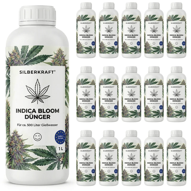 Indica-Bloom-Dünger - Mineralischer NPK Flüssigdünger 8-6-6 mit Stickstoff - Dünger für Indica Bloom