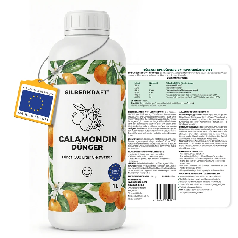 Calamondin-Dünger - Mineralischer NPK Flüssigdünger 3-5-7 mit Stickstoff - Dünger für Calamondin