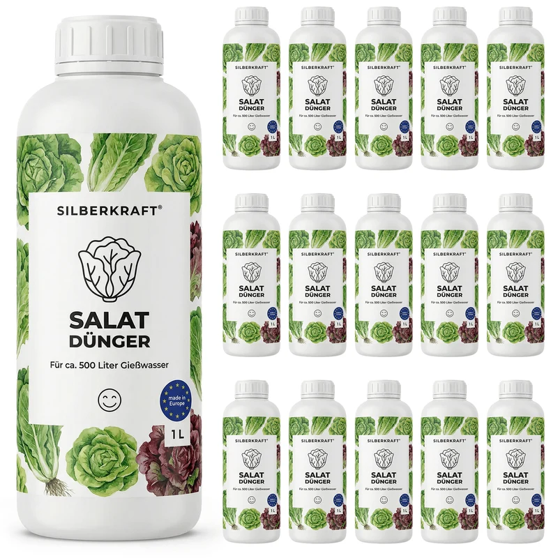Salat-Dünger - Mineralischer NPK Flüssigdünger 3-5-7 mit Stickstoff - Dünger für Salat