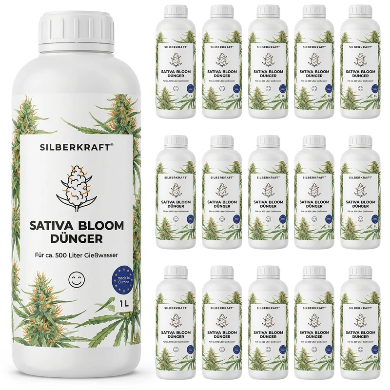 Sativa-Bloom-Dünger - Mineralischer NPK Flüssigdünger 3-5-7 mit Stickstoff - Dünger für Sativa Bloom