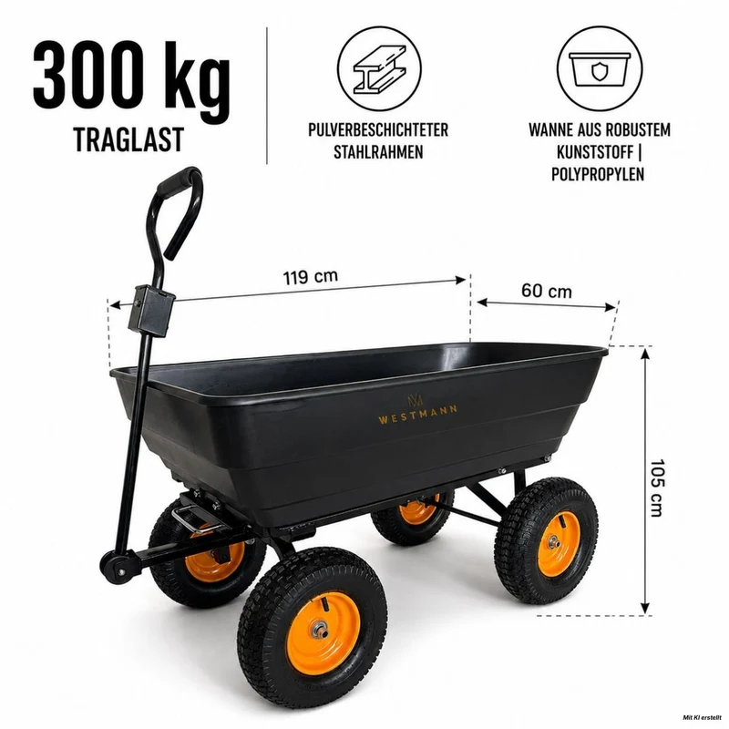 Westmann Schubkarre Prakta M 125L
