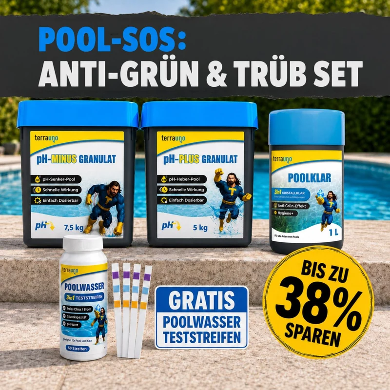 Pool-SOS: Anti-Grün & Trüb - Set